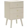 Image de Table De Chevet Shy 3 Tiroirs Design Compact Moderne
