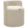 Image de Pouf coffre en tissu côtelé dublino 53cm blanc