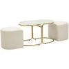 Image de Table Basse Relax Avec 2 Tabourets Design Moderne