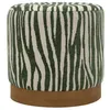 Image de Pouf Imprimé Zèbre Savana 40cm Vert