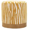 Image de Pouf Imprimé Zèbre Savana 40cm Jaune