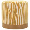 Image de Pouf imprimé zèbre savana 40cm jaune
