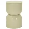 Image de Table d'appoint en métal oyi 46cm crème
