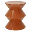 Image de Table d'appoint en métal zag 45cm orange