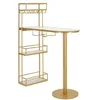 Image de Comptoir de Bar Luxy 150cm Or & Blanc