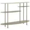 Image de Console design 4 niveaux saturn 118cm taupe