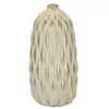 Image de Vase déco en céramique pepitas 37cm gris & or