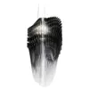 Image de SLAMP lampe à suspension AVIA LARGE (Black fade - Cristalflex® / Lentiflex®)