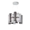 Image de SLAMP lampe à suspension LA LOLLO (Pewter / White - Cristalflex® / Lentiflex® / Pewterflex® brossé)