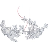 Image de SLAMP lampe à suspension HANAMI (Prisme avec ce rouge - Lentiflex)