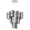 Image de SLAMP lampe à suspension LA LOLLO XL (Pewter / White - Cristalflex® / Lentiflex® / Pewterflex® brossé)