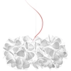 Image de SLAMP lampe à suspension CLIZIA SMALL MAMA NON MAMA WHITE (Câble rouge - Cristalflex®)