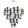 Image de SLAMP lampe à suspension LA LOLLONA 4 (Pewter / White - Cristalflex® / Lentiflex® / Pewterflex® brossé)