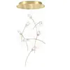 Image de SLAMP lampe à suspension TULIP 7 ROUND (Prisme / Laiton - Lentiflex® / Goldflex®)