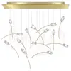 Image de SLAMP lampe à suspension TULIP 14 LINEAR (Prisme / Laiton - Lentiflex® / Goldflex®)