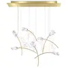 Image de SLAMP lampe à suspension TULIP 7 LINEAR (Prisme / Laiton - Lentiflex® / Goldflex®)