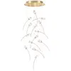 Image de SLAMP lampe à suspension TULIP 14 ROUND (Prisme / Laiton - Lentiflex® / Goldflex®)