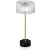 Image de SLAMP lampe de table ACCORDEON BATTERY (Prisme et laiton avec base noire - Lentiflex)