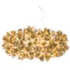 Image de SLAMP lampe à suspension CLIZIA XL MAMA NON MAMA GOLD (Câble transparent - Cristalflex®)