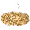 Image de SLAMP lampe à suspension CLIZIA XL MAMA NON MAMA GOLD (Câble Rouge - Cristalflex®)
