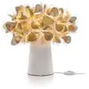 Image de SLAMP lampe de table CLIZIA TABLE ON/OFF MAMA NON MAMA GOLD (Base blanche - Lentiflex)