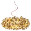 Image de SLAMP lampe à suspension CLIZIA LARGE MAMA NON MAMA GOLD (Câble Rouge - Cristalflex®)