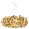 Image de SLAMP lampe à suspension CLIZIA LARGE MAMA NON MAMA GOLD (Câble transparent - Cristalflex®)