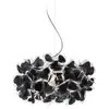 Image de SLAMP lampe à suspension CLIZIA SMALL MAMA NON MAMA BLACK (Câble transparent, rosace blanche - Cristalflex®)