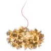 Image de SLAMP lampe à suspension CLIZIA SMALL MAMA NON MAMA GOLD (Câble Rouge - Cristalflex®)