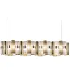 Image de SLAMP lampe à suspension LA LOLLO LINEAR XL (Gold - Brushed Goldflex ®)