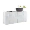 Image de Buffet 3 portes - blanc laque brillant - l181xp42xh84 cm - milano 033-BOB8024963390383