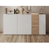 Image de Buffet avec 3 portes - Blanc et naturel clair - CAYNO