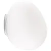 Image de FOSCARINI lampe murale applique ou lampe de plafond plafonnier GREGG (Petite - verre soufflé traité à l'acide et métal verni)
