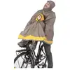 Image de Cape de pluie vélo Tucano Urbano Garibaldina Opossum gris taupe/jaune