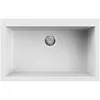 Image de Évier de cuisine ELLECI - Lav. Quadra 130 - Blanc - Résine - 1 bac - KERATEK Plus