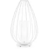 Image de KARMAN lampadaire CELL Ø 36 x H 58 cm (Blanc brillant - Fer et linge)