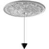 Image de KARMAN lampe à suspension MOONBLOOM rosace de 75 cm (LED 2700K - Aluminium et craie)