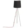 Image de MARTINELLI LUCE lampadaire EVA (Noir - Aluminim satin et tissu)