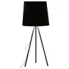 Image de MARTINELLI LUCE lampadaire EVA GRAND (Noir - Aluminium noir et tissu)
