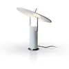 Image de MARTINELLI LUCE lampe de table TX1 MED (Blanc mat et acier chromé - Aluminium, méthacrylate et métal)