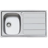 Image de FOSTER évier S1000 86.1V.3,5".STD 1 bac + égouttoir (Bac d'égouttage brossé à droite - Acier Inox)