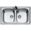 Image de FOSTER évier S1000 86.2V.3,5".STD 2 bacs (brossé - Acier Inox)