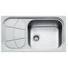Image de FOSTER évier BIG BOWL 86.1V.STD 1 bol + égouttoir (Bac d'égouttage brossé à gauche - Acier Inox)