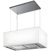 Image de AIRONE hotte à îlot TURANDOT (60 cm - verre blanc)