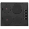 Image de Glem - table de cuisson électrique 59cm 4 feux 6000w gtl640bk - GTL640BK