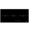 Image de Airlux - table de cuisson à induction 78cm 3 feux 6700w noir ati83bk - ATI83BK