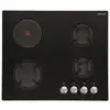 Image de Table De Cuisson Mixte Encastrable Airlux Av647hbk Noir 60 Cm 4 Feux