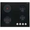 Image de Table de cuisson mixte gaz/électrique en verre noir 60cm - AIRLUX AV647HBK