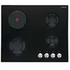 Image de Airlux - table de cuisson mixte 60cm 4 feux noir av647hbk - AV647HBK