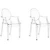 Image de KARTELL set de 2 chaises LOUIS GHOST (Cristal - Polycarbonate 2.0 recyclé)
